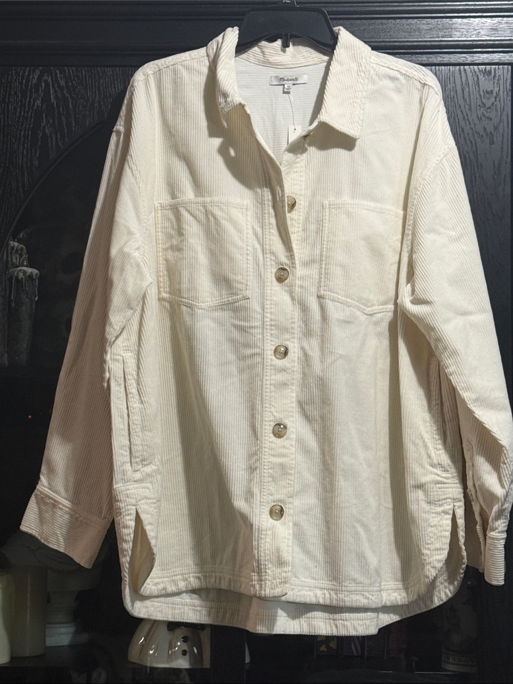 Thread & Supply Off-White Corduroy Utility Jacket